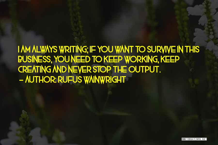 Wainwright Quotes By Rufus Wainwright