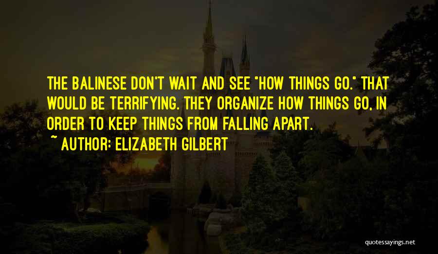 Wait And See Quotes By Elizabeth Gilbert