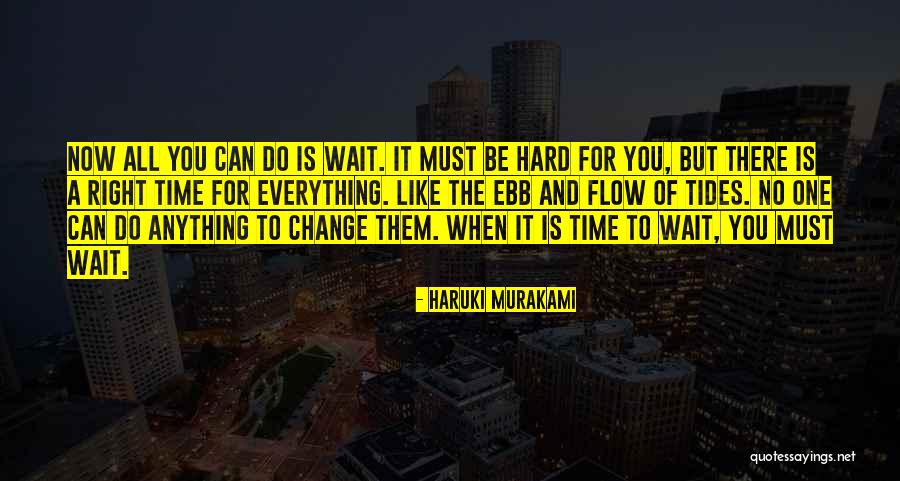 Wait For Right Time Quotes By Haruki Murakami