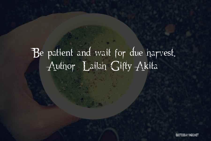 Wait For Success Quotes By Lailah Gifty Akita