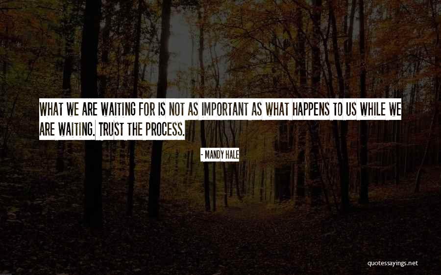 Waiting And Trusting Quotes By Mandy Hale