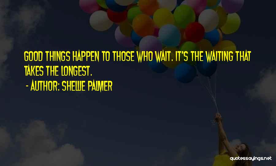 Waiting For Good Things To Happen Quotes By Shellie Palmer