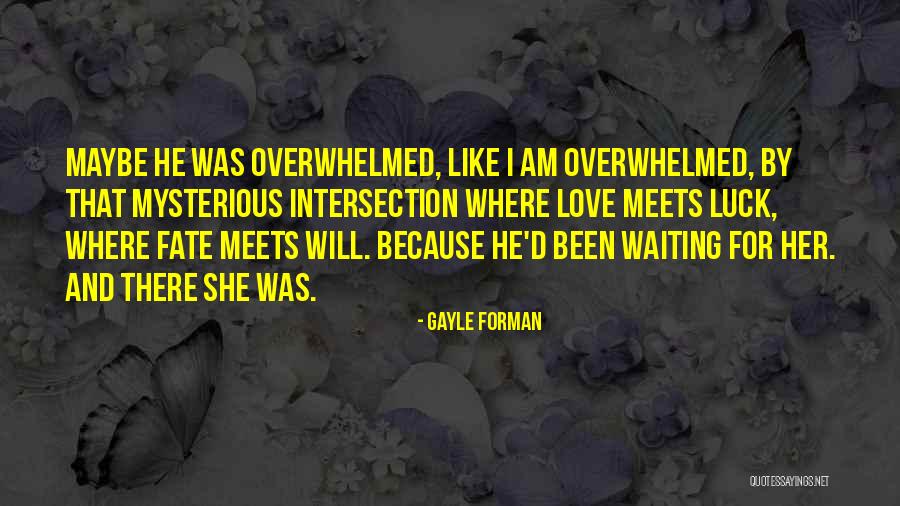 Waiting For Luck Quotes By Gayle Forman