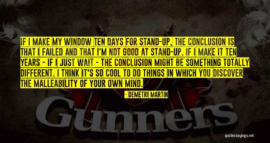 Waiting For Something Good Quotes By Demetri Martin