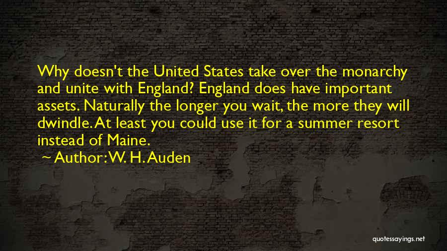 Waiting For Summer Quotes By W. H. Auden
