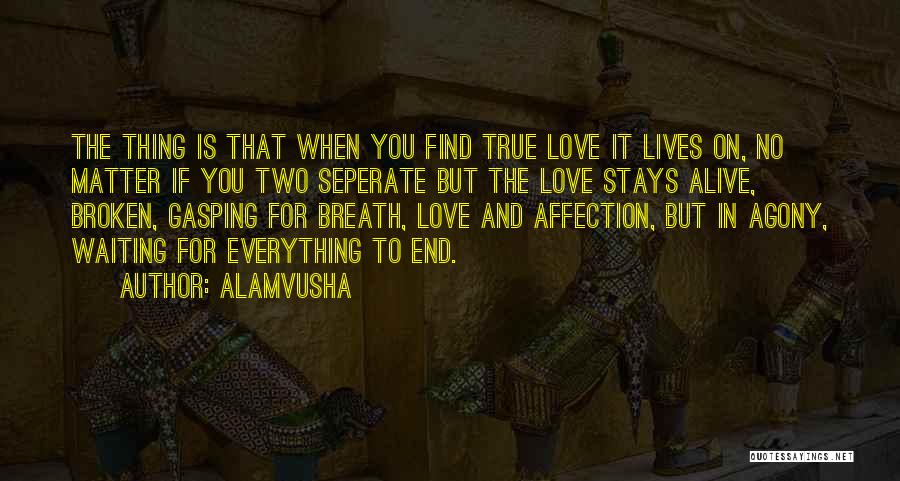 Waiting For The True Love Quotes By Alamvusha