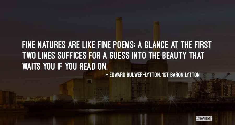 Waiting For You Poems Quotes By Edward Bulwer-Lytton, 1st Baron Lytton