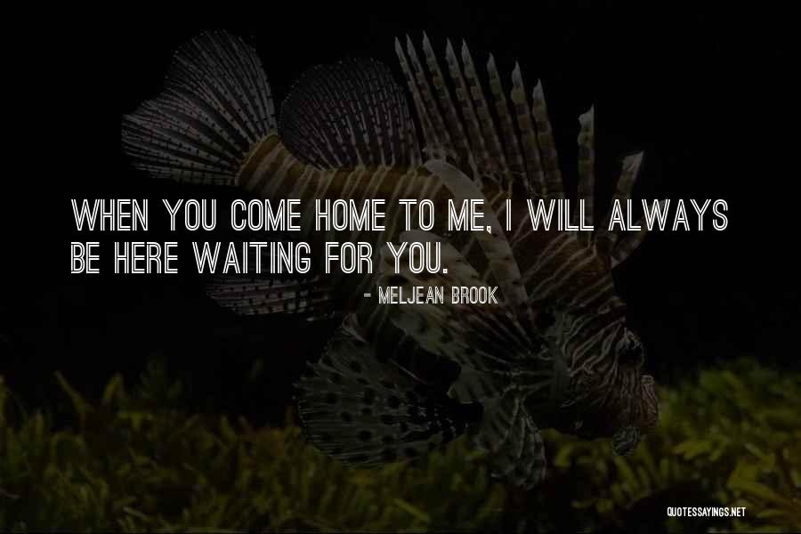 Waiting For You To Come Home Quotes By Meljean Brook