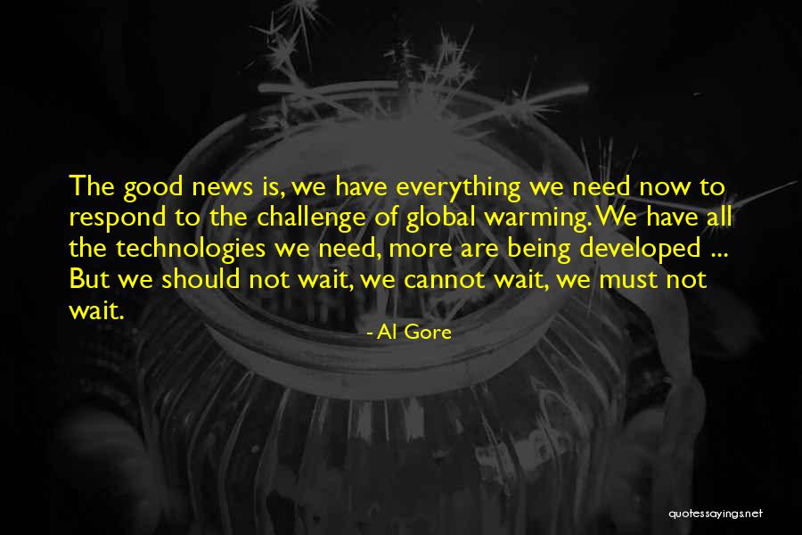 Waiting Good News Quotes By Al Gore