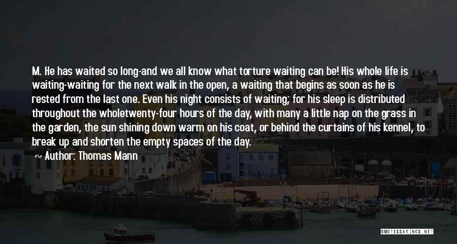 Waiting Is Torture Quotes By Thomas Mann