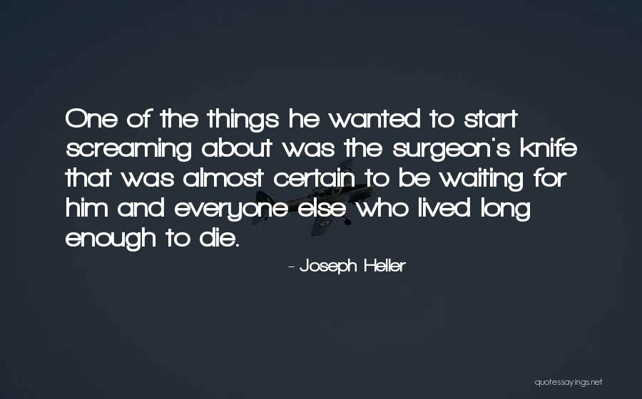 Waiting Long Enough Quotes By Joseph Heller