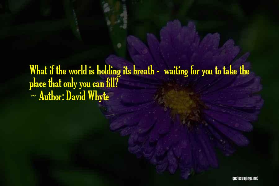 Waiting Only For You Quotes By David Whyte