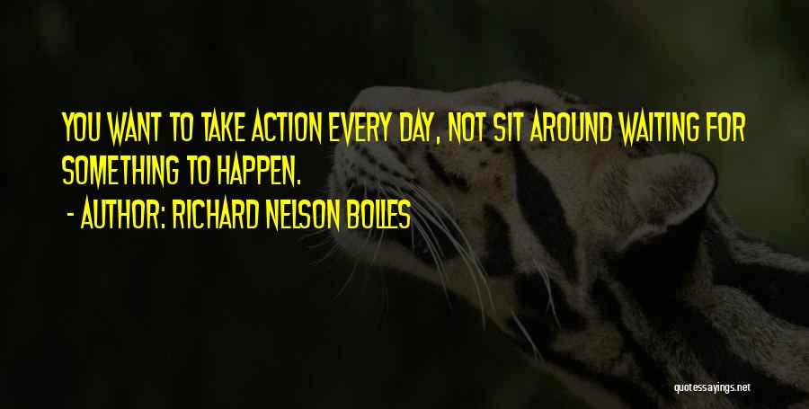 Waiting Something To Happen Quotes By Richard Nelson Bolles
