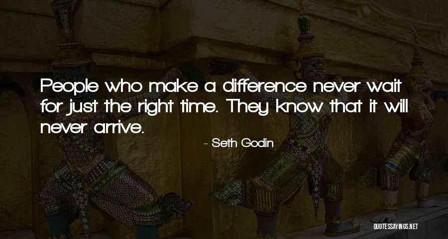 Waiting The Right Time Quotes By Seth Godin