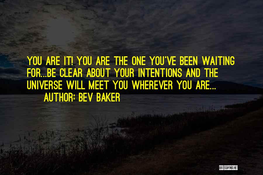 Waiting To Meet Someone Quotes By Bev Baker