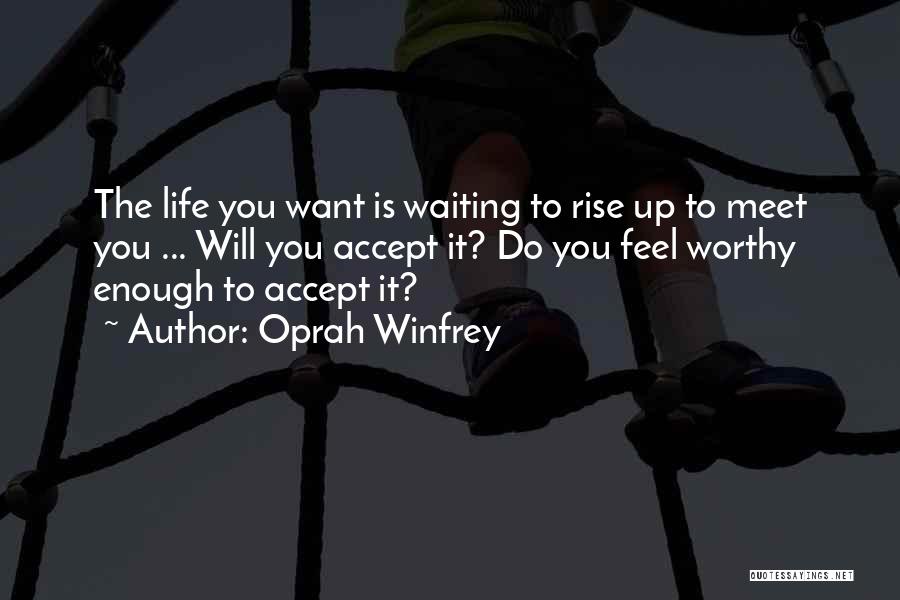 Waiting To Meet Someone Quotes By Oprah Winfrey