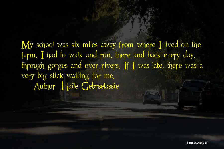 Waiting Until It's Too Late Quotes By Haile Gebrselassie