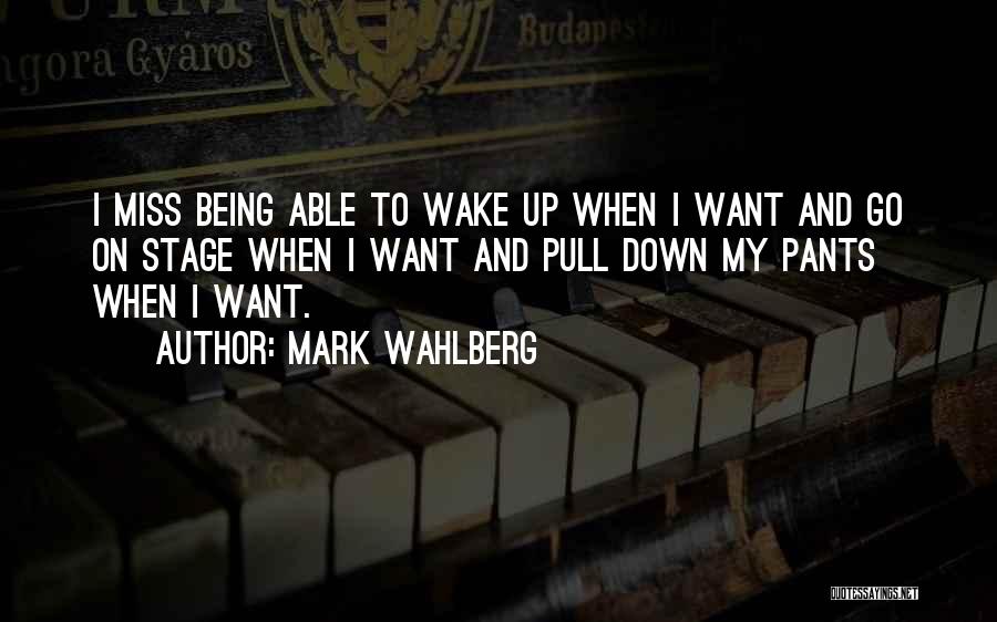 Wake Up And Go Quotes By Mark Wahlberg
