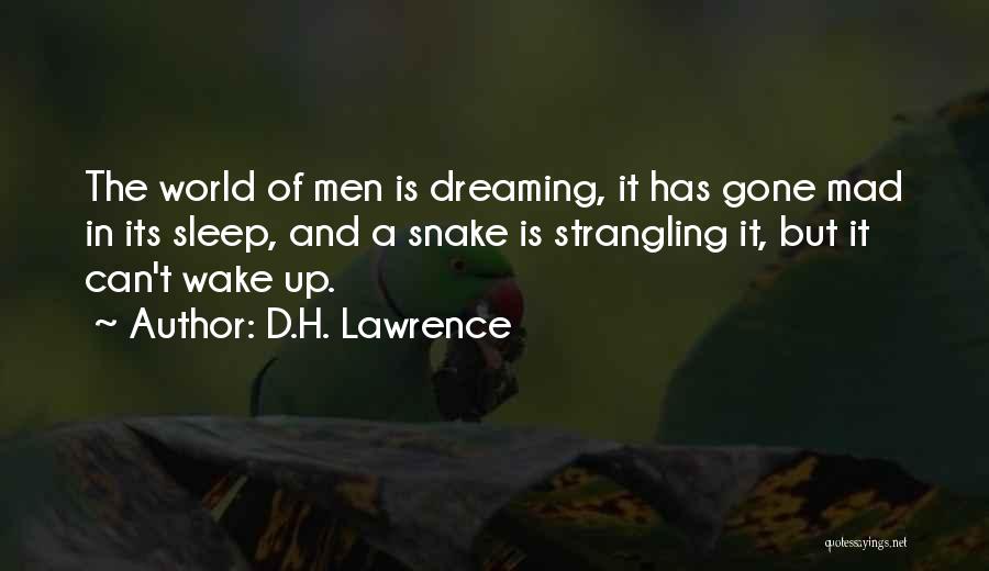 Wake Up Dreaming Quotes By D.H. Lawrence