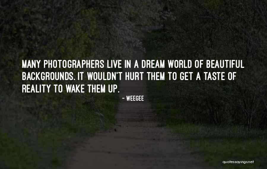 Wake Up To Reality Quotes By Weegee Wake Up To Reality Quotes By Weegee