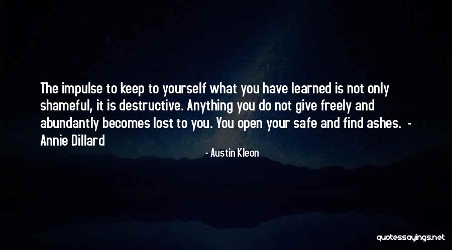 Wakeboarding Gloves Quotes By Austin Kleon Wakeboarding Gloves Quotes By Austin Kleon
