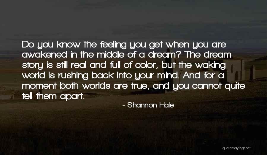 Waking Up To Reality Quotes By Shannon Hale Waking Up To Reality Quotes By Shannon Hale