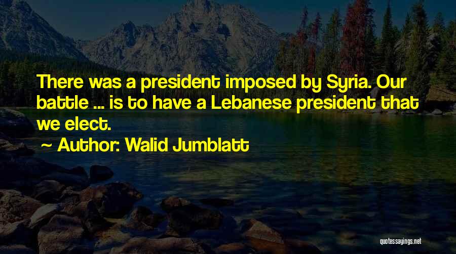 Walid Jumblatt Quotes 1107540