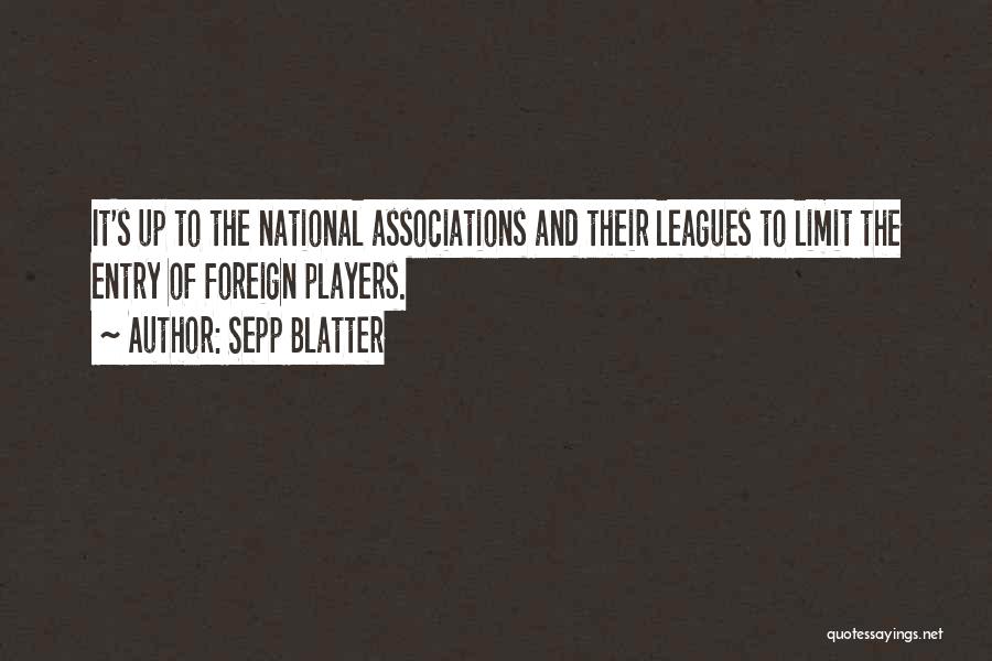 Waligorski Obituary Quotes By Sepp Blatter