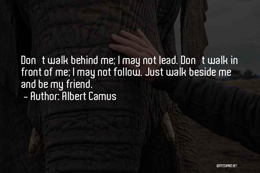 Walk Beside Quotes By Albert Camus