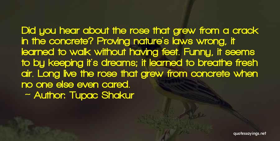 Walk In The Nature Quotes By Tupac Shakur