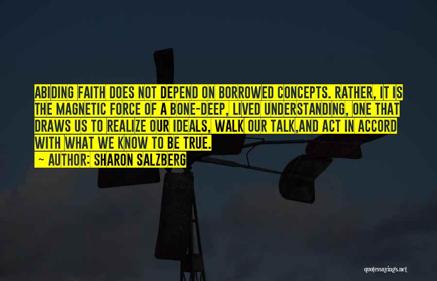 Walk On Faith Quotes By Sharon Salzberg