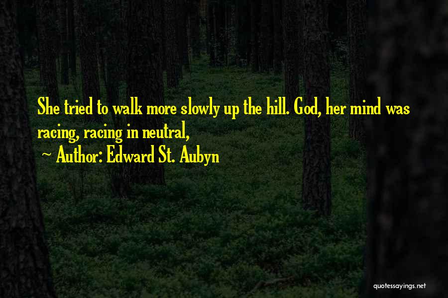 Walk Slowly Quotes By Edward St. Aubyn