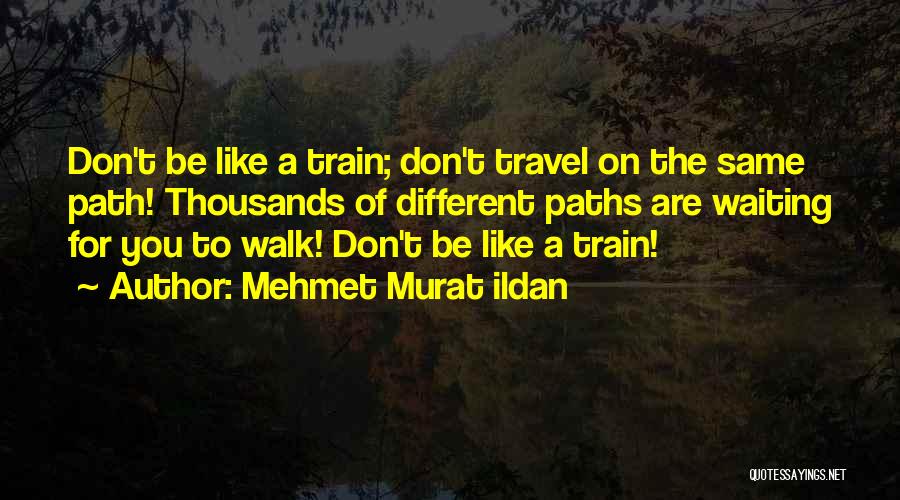 Walk The Same Path Quotes By Mehmet Murat Ildan
