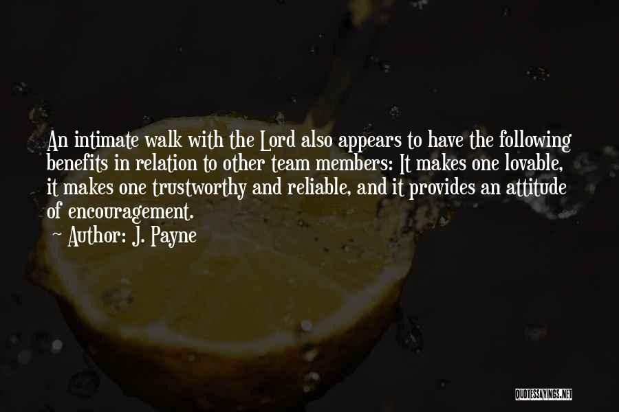 Walk With The Lord Quotes By J. Payne