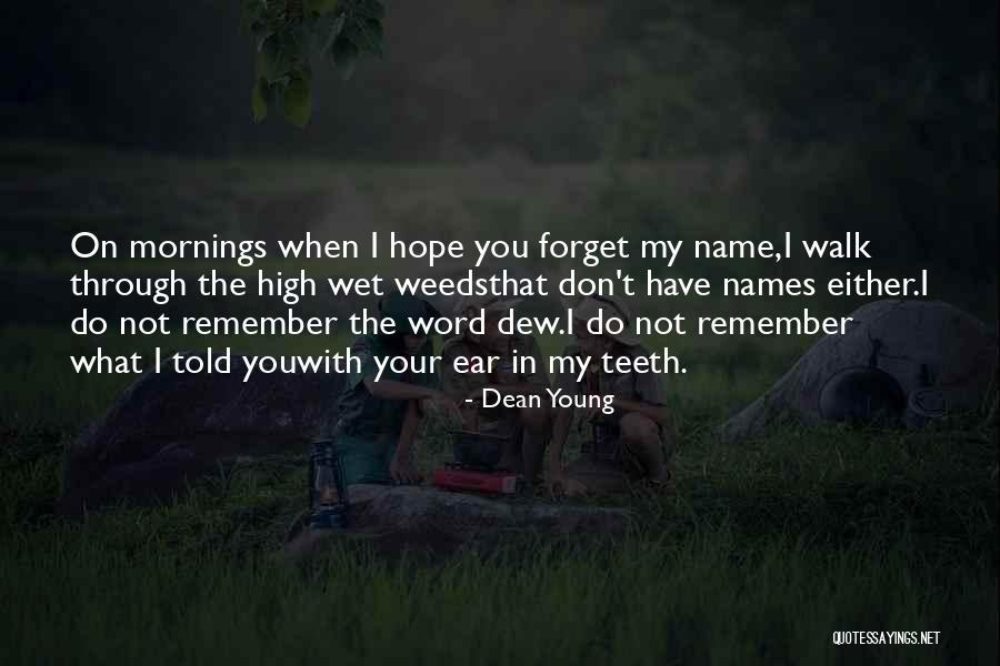 Walk With You Quotes By Dean Young Walk With You Quotes By Dean Young