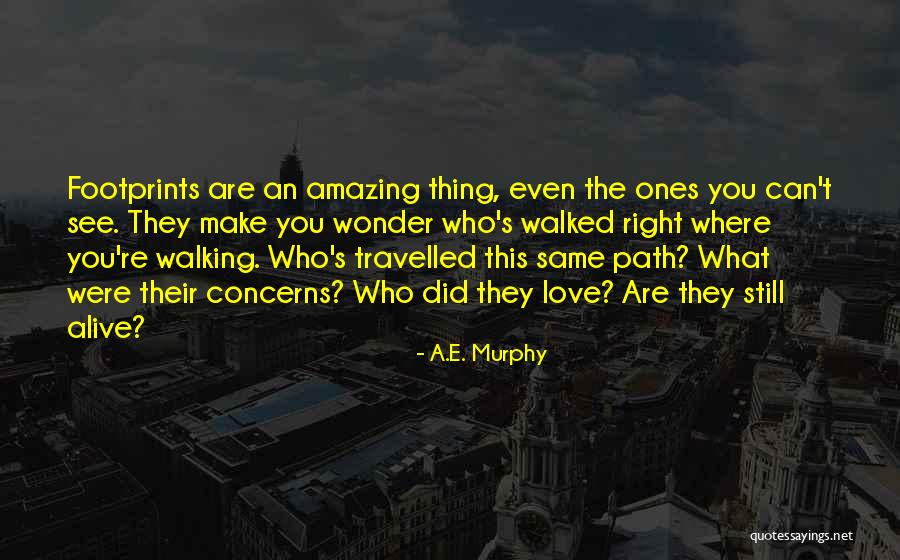 Walking A Path Quotes By A.E. Murphy Walking A Path Quotes By A.E. Murphy