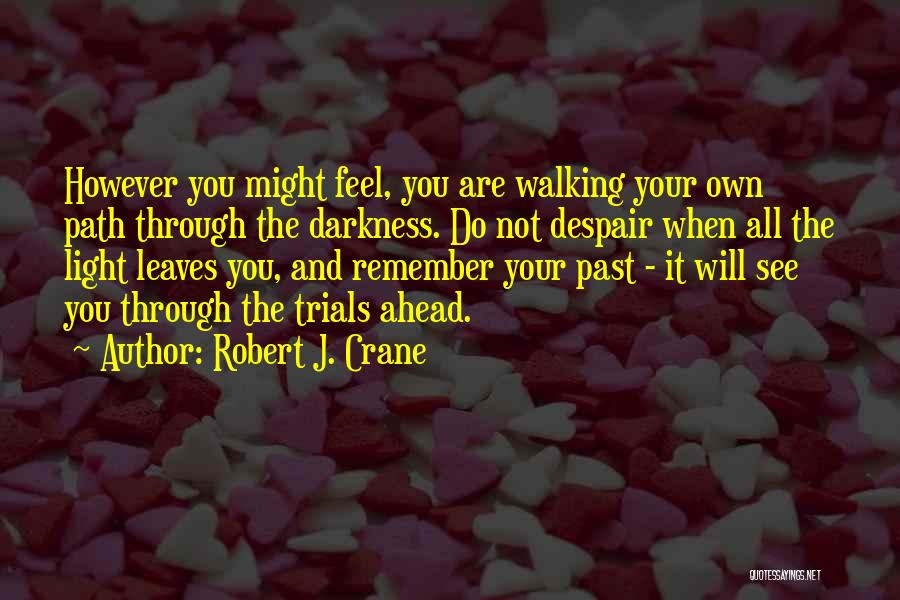 Walking Ahead Quotes By Robert J. Crane