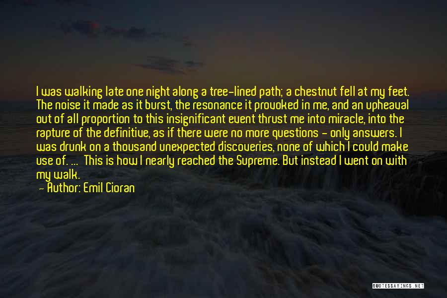 Walking At Night Quotes By Emil Cioran