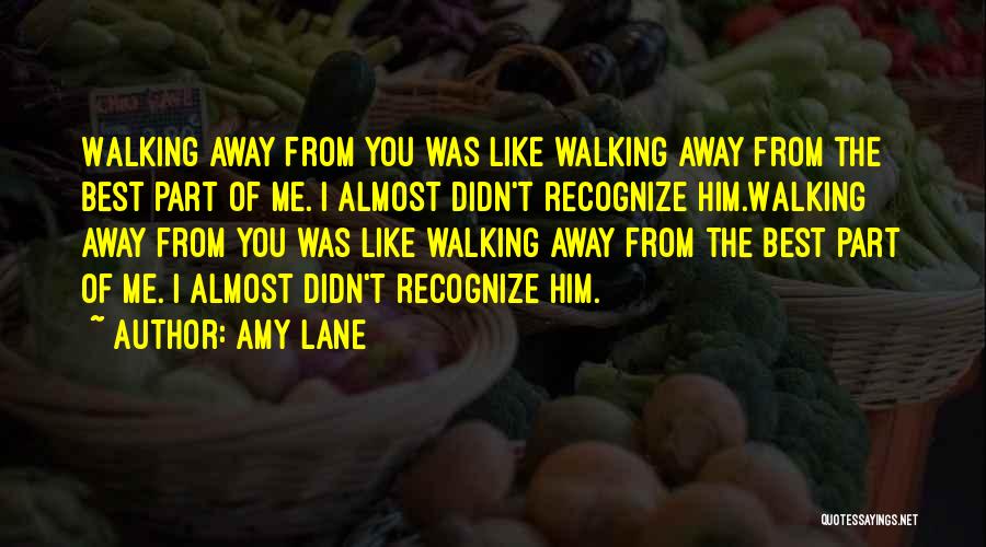 Walking Away From Someone Quotes By Amy Lane