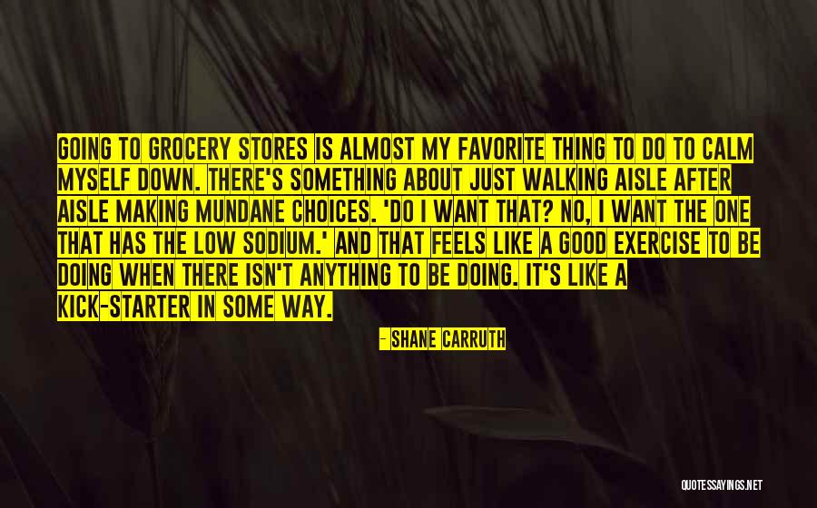 Walking For Exercise Quotes By Shane Carruth Walking For Exercise Quotes By Shane Carruth