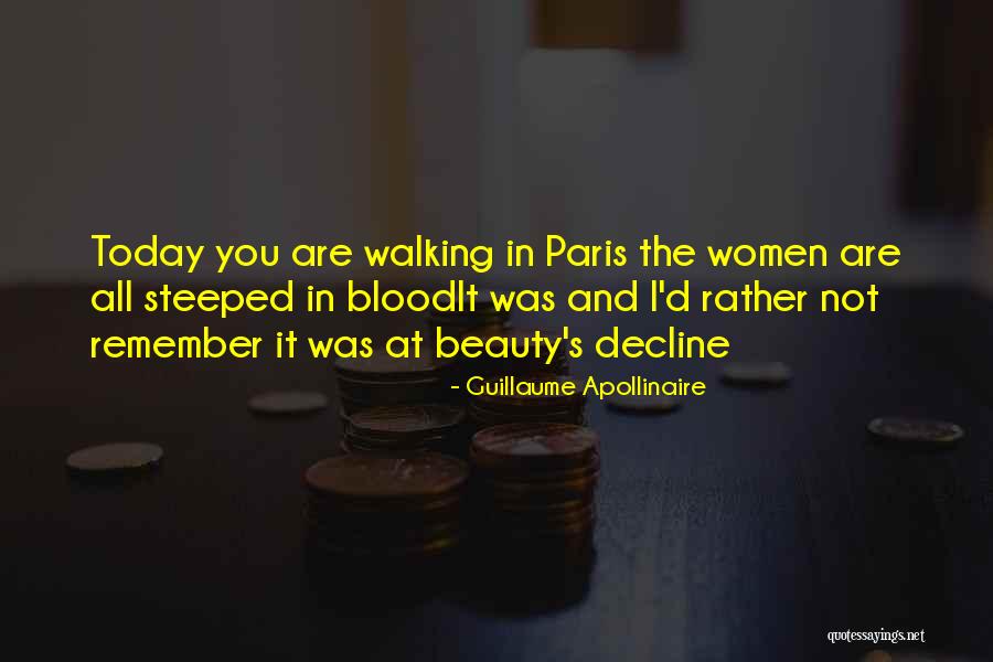 Walking In Love Quotes By Guillaume Apollinaire