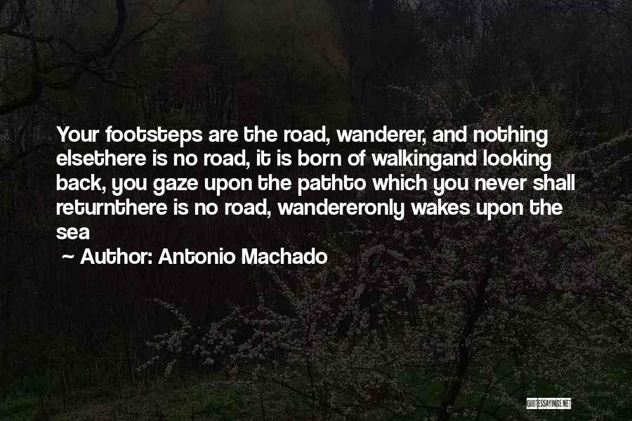 Walking In Others Footsteps Quotes By Antonio Machado
