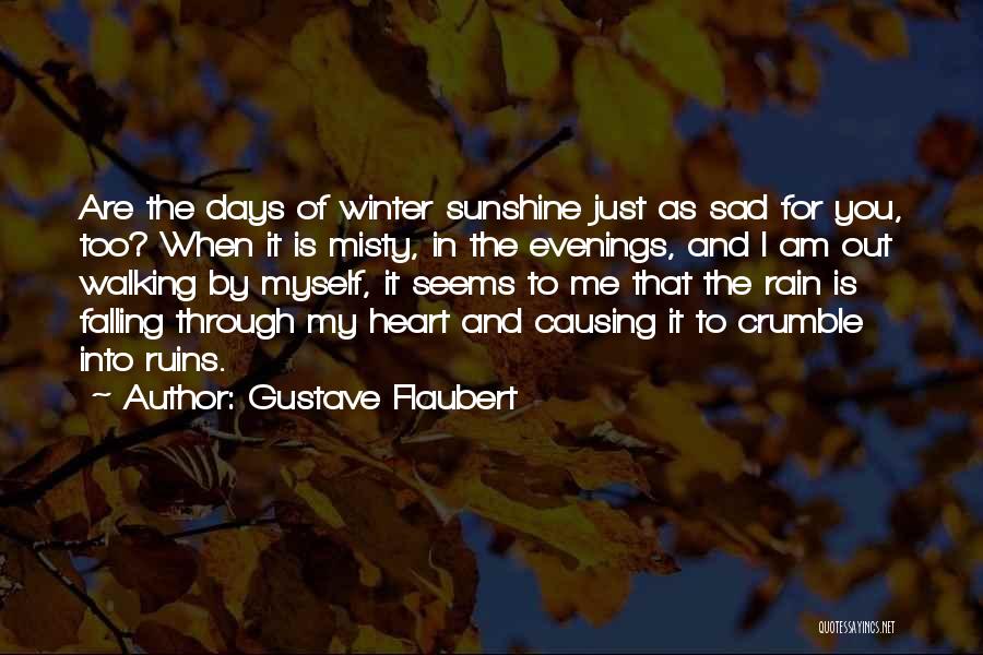 Walking In The Rain Quotes By Gustave Flaubert