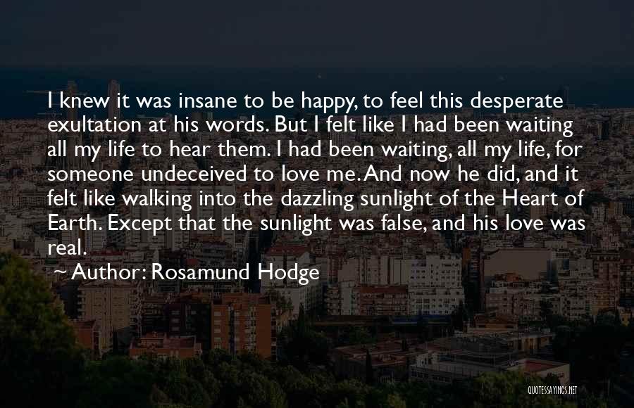 Walking Into Love Quotes By Rosamund Hodge