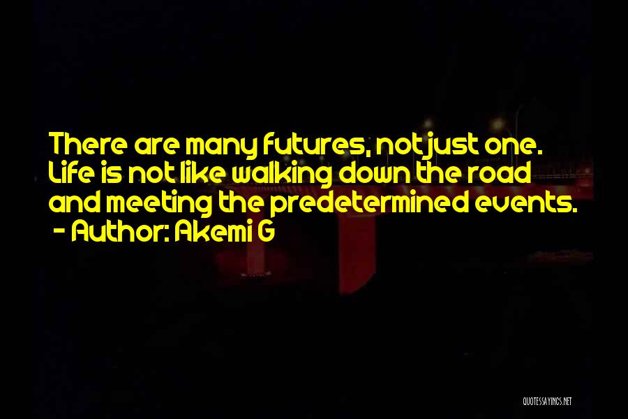 Walking Into The Future Quotes By Akemi G