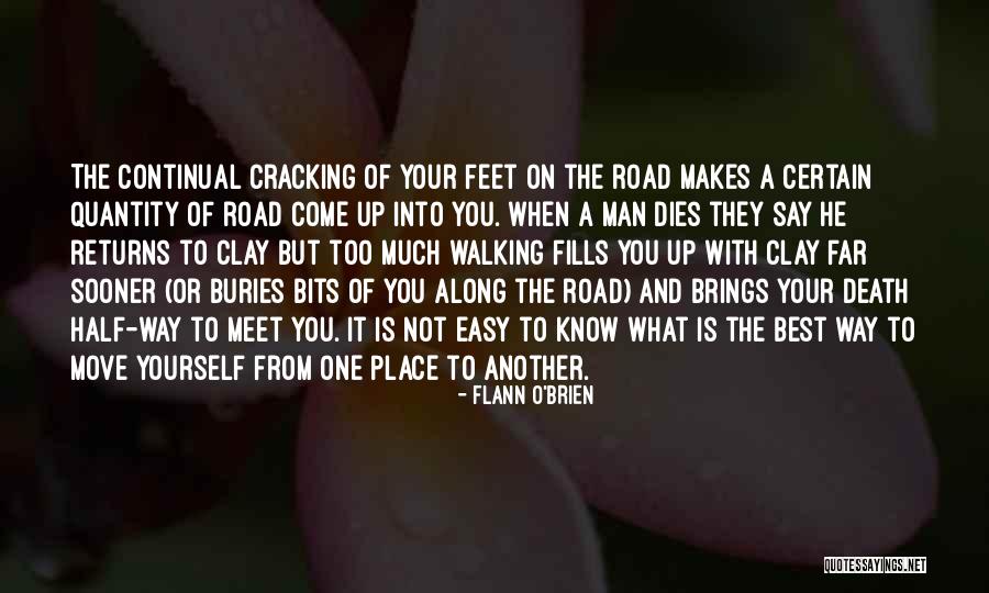Walking On Road Quotes By Flann O'Brien Walking On Road Quotes By Flann O'Brien