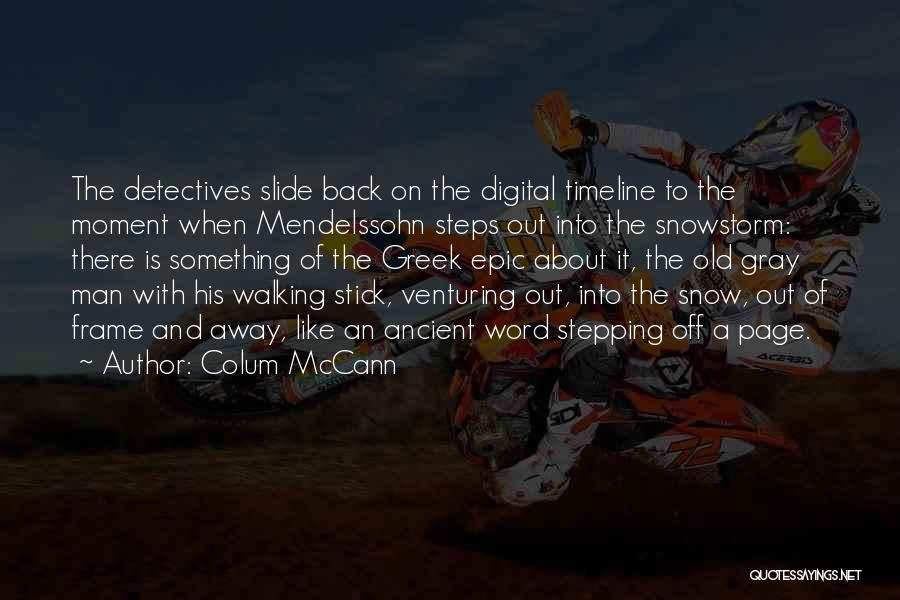 Walking Stick Quotes By Colum McCann