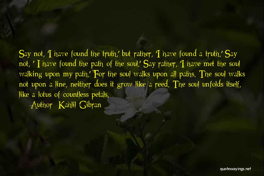 Walking The Path Quotes By Kahlil Gibran