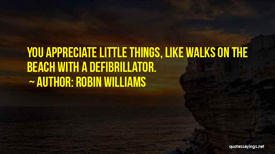 Walks On The Beach Quotes By Robin Williams