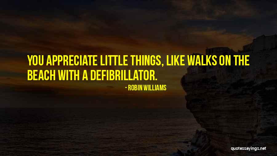 Walks On The Beach Quotes By Robin Williams